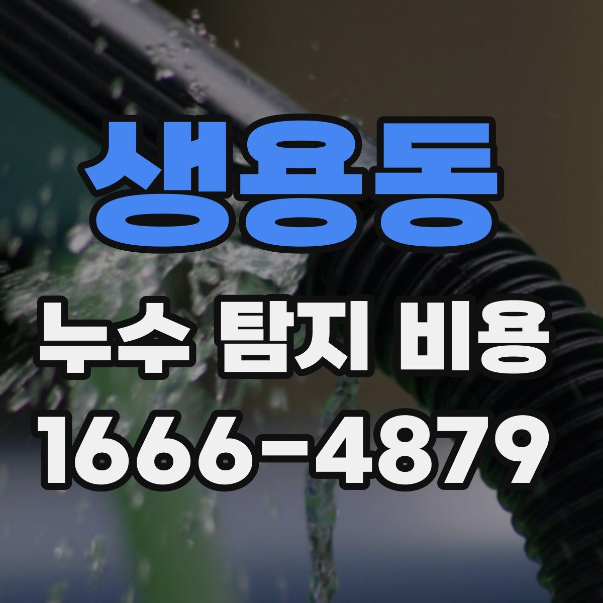 생용동 누수 탐지 비용
