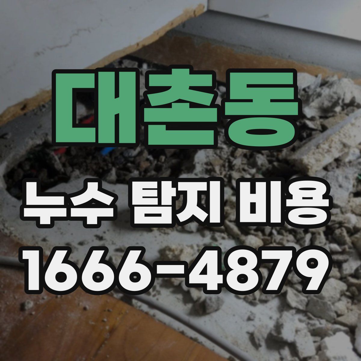 대촌동 누수 탐지 비용
