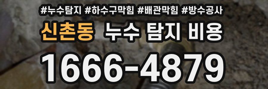 신촌동 누수 탐지 비용
