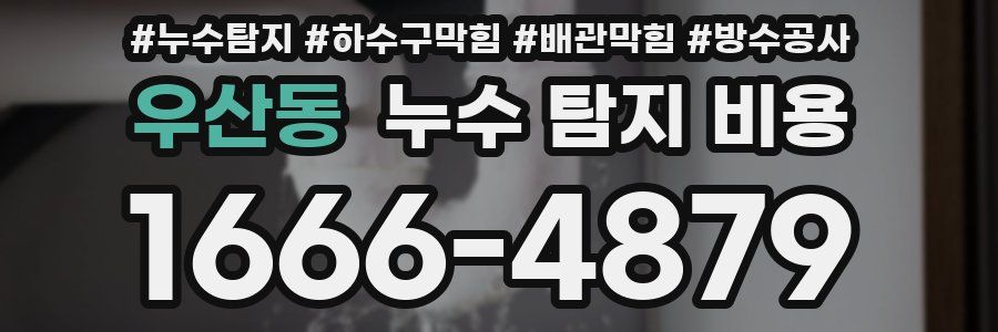 우산동 누수 탐지 비용