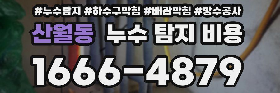 산월동 누수 탐지 비용