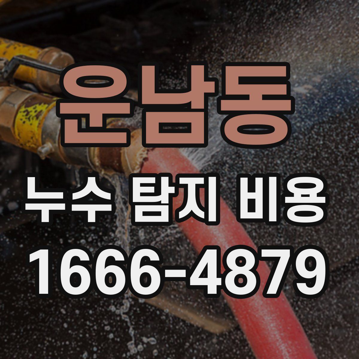 운남동 누수 탐지 비용