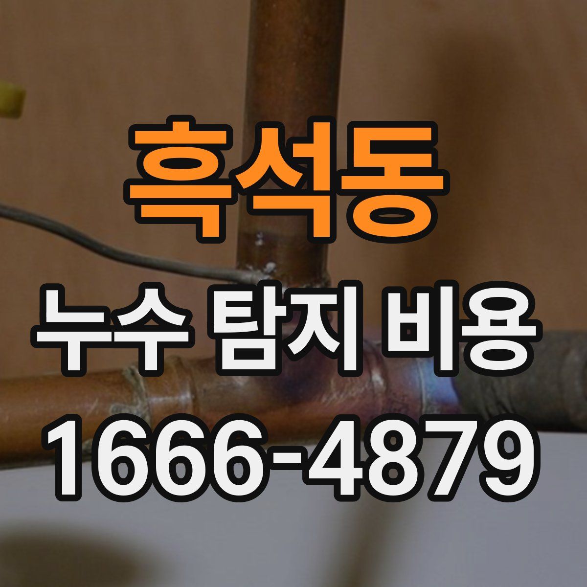 흑석동 누수 탐지 비용
