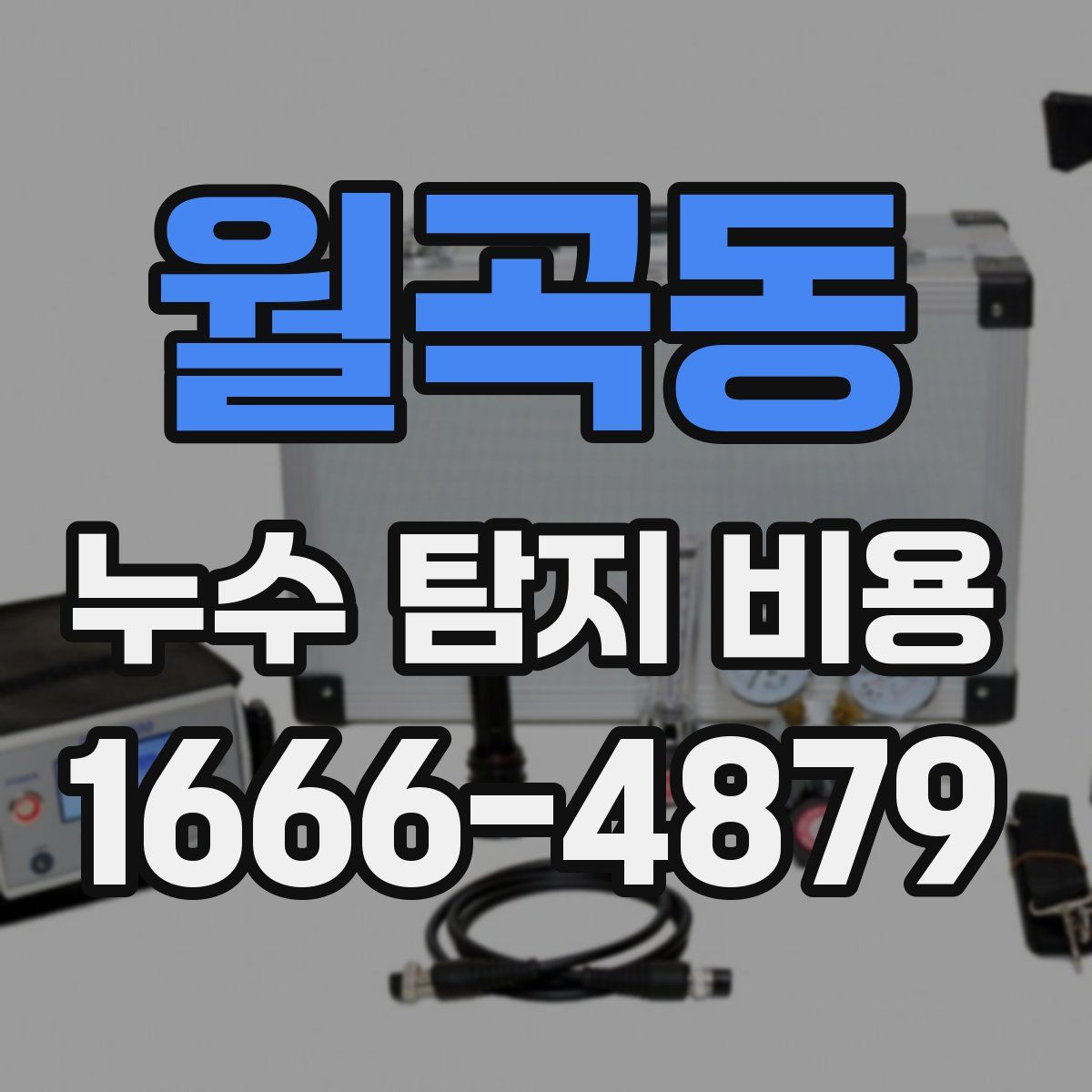 월곡동 누수 탐지 비용