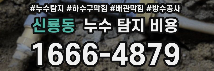 신룡동 누수 탐지 비용