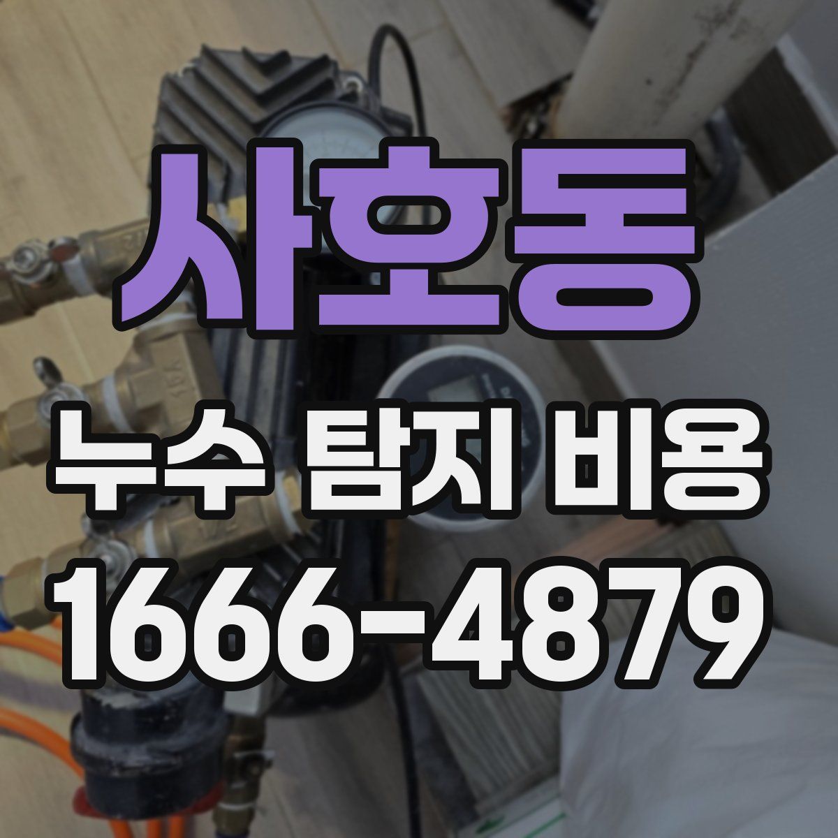 사호동 누수 탐지 비용