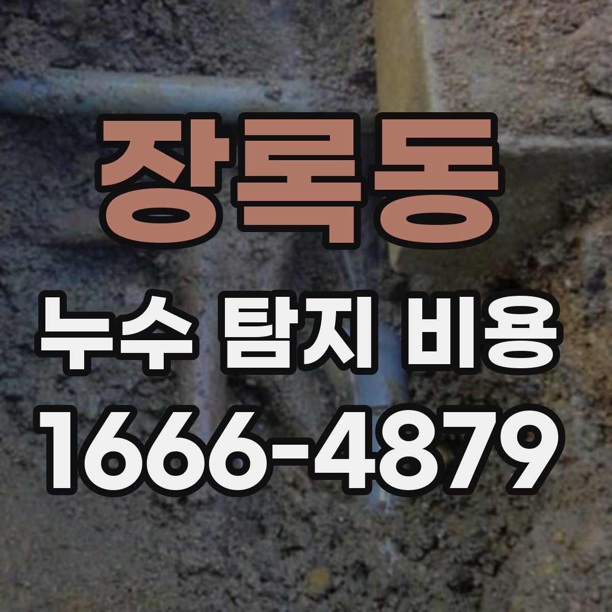 장록동 누수 탐지 비용