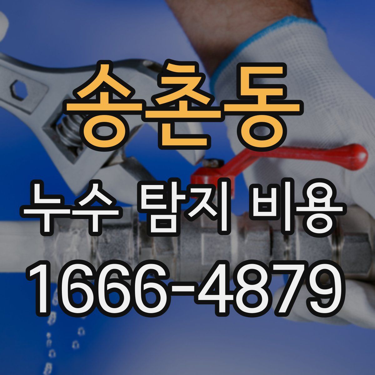 송촌동 누수 탐지 비용