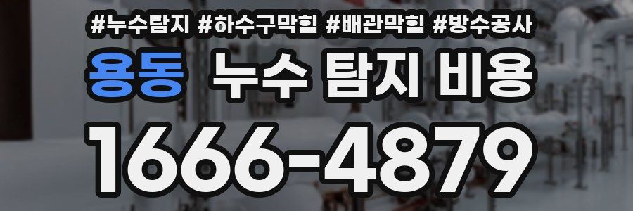 용동 누수 탐지 비용