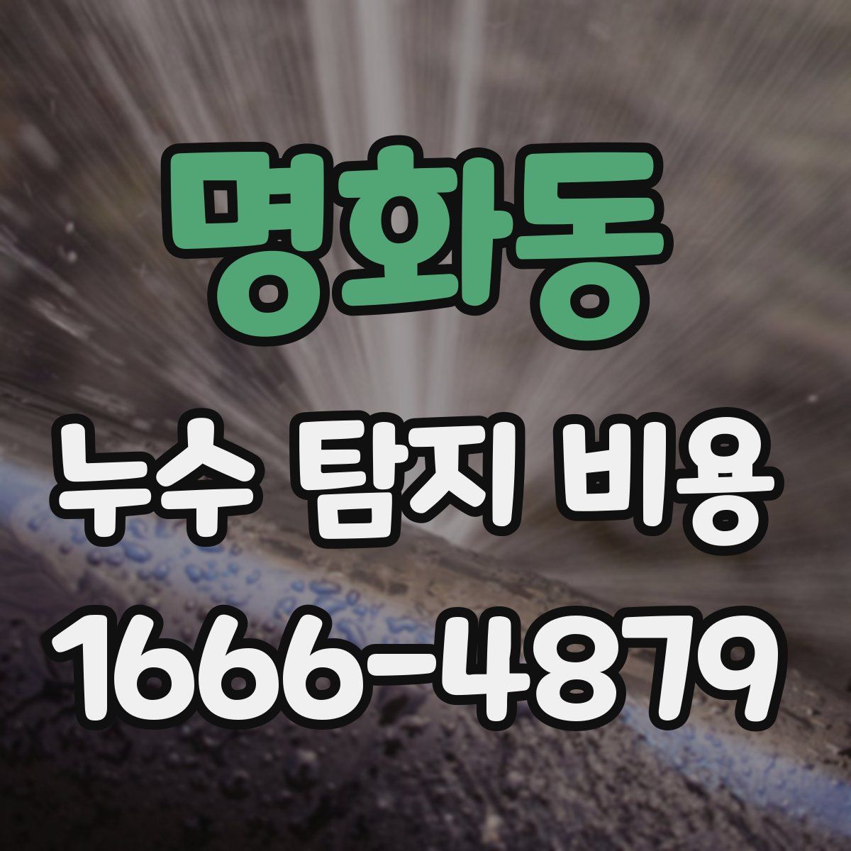 명화동 누수 탐지 비용