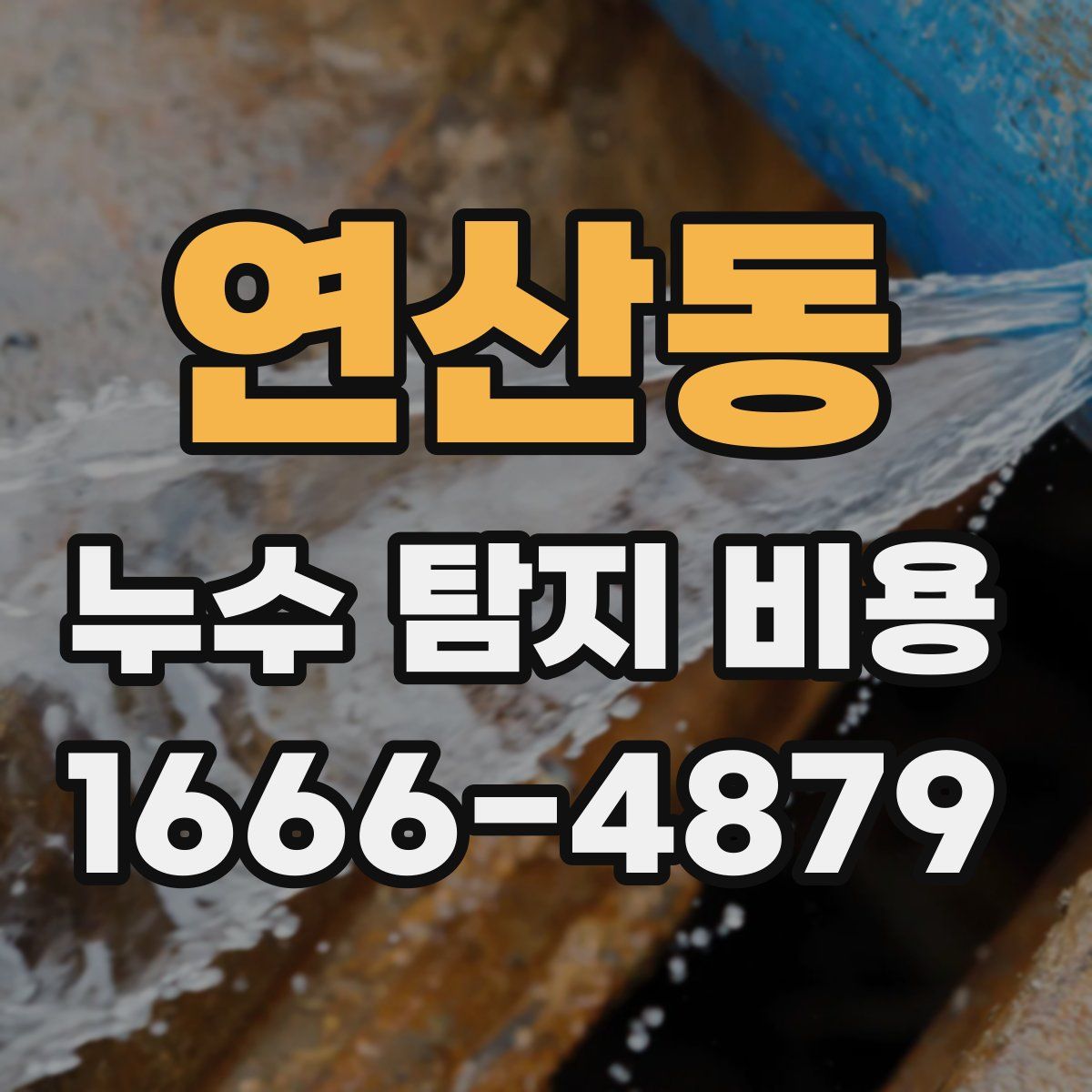 연산동 누수 탐지 비용