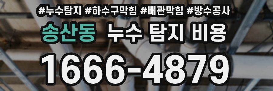 송산동 누수 탐지 비용