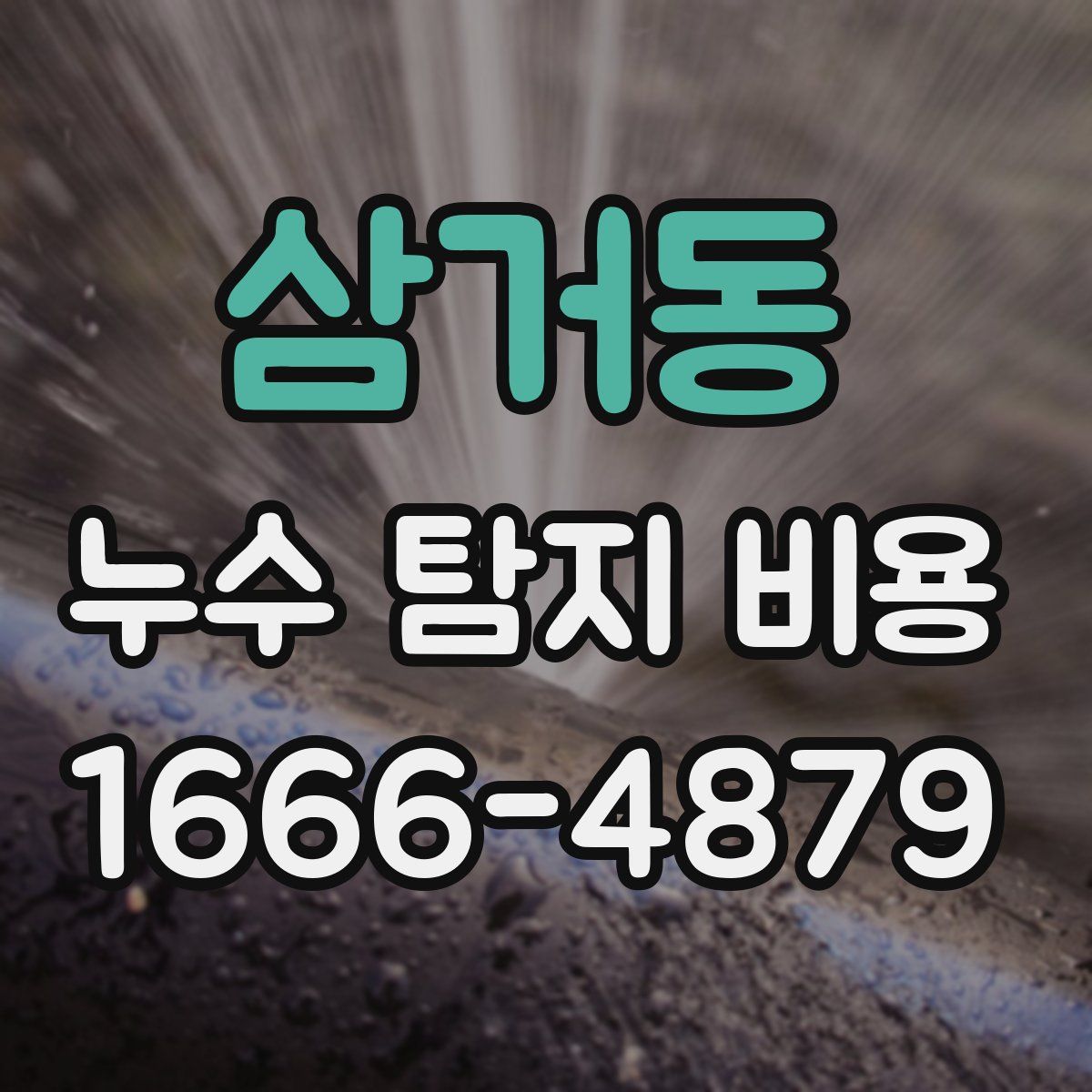 삼거동 누수 탐지 비용