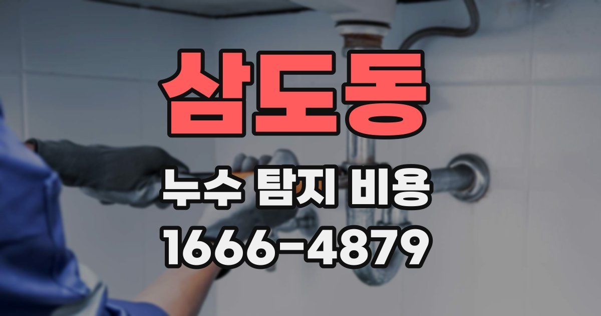 삼도동 누수 탐지 비용