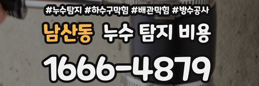남산동 누수 탐지 비용