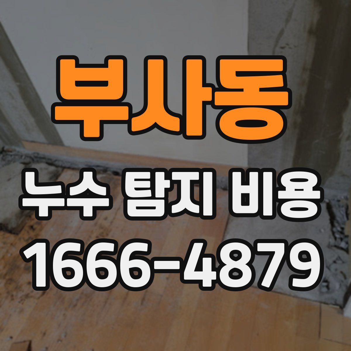 부사동 누수 탐지 비용