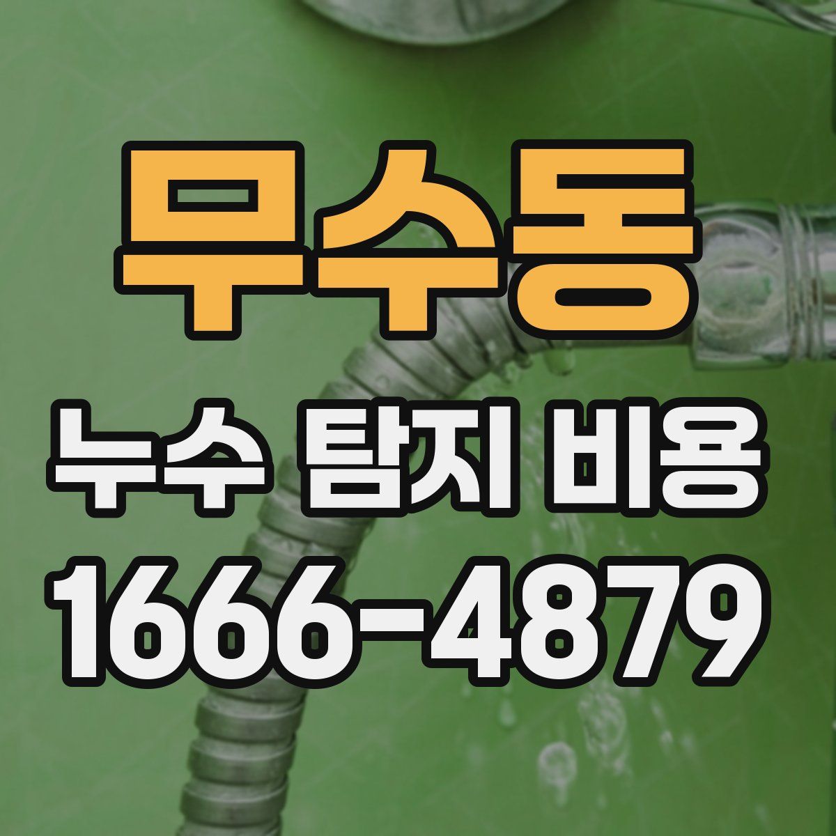 무수동 누수 탐지 비용