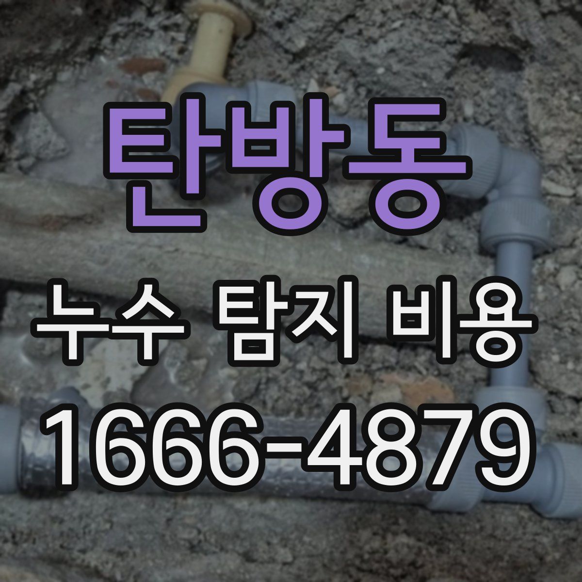 탄방동 누수 탐지 비용
