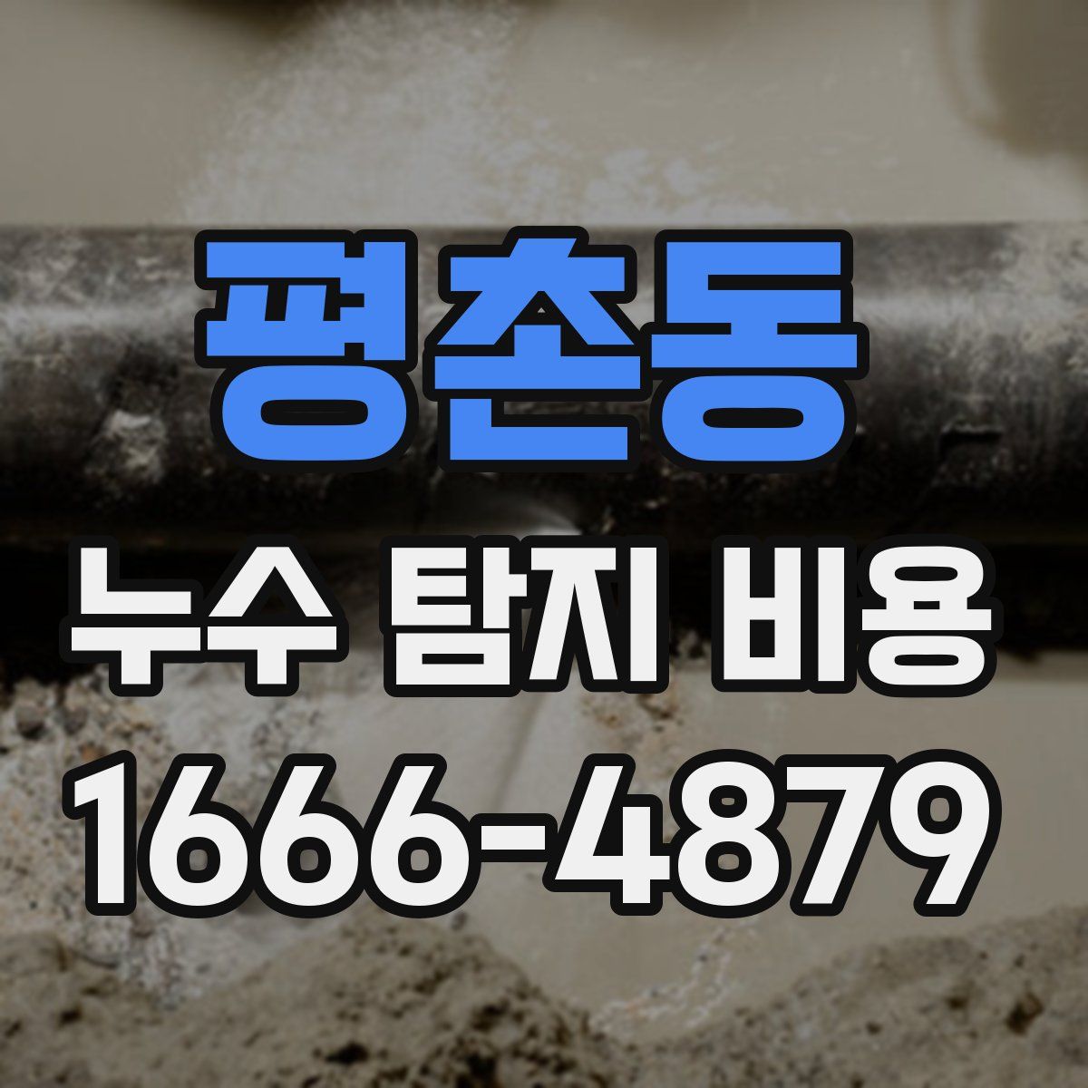 평촌동 누수 탐지 비용