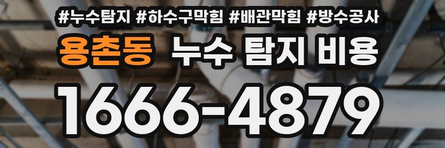 용촌동 누수 탐지 비용