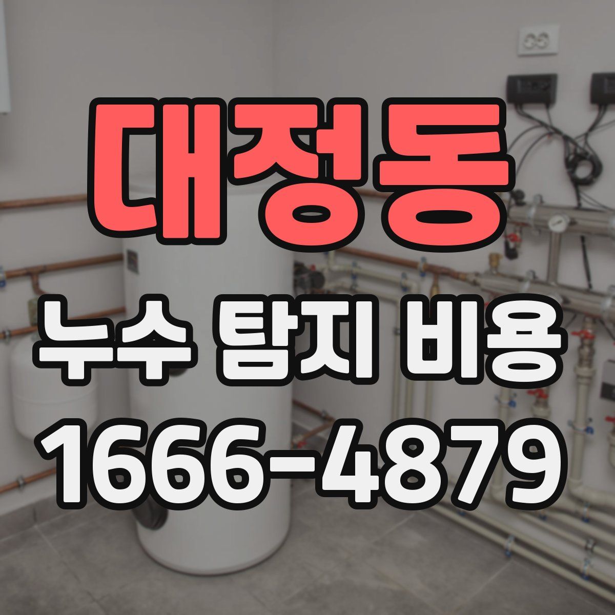 대정동 누수 탐지 비용