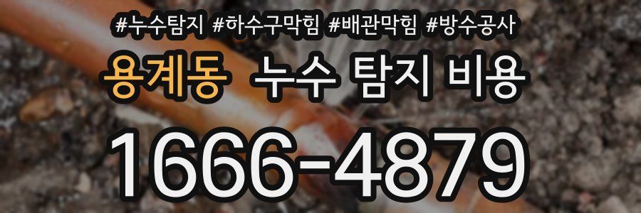 용계동 누수 탐지 비용