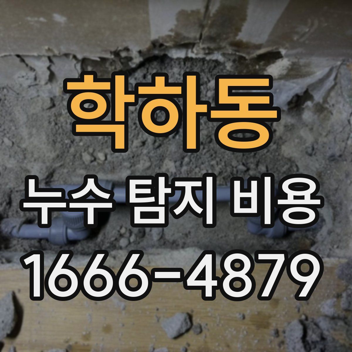 학하동 누수 탐지 비용
