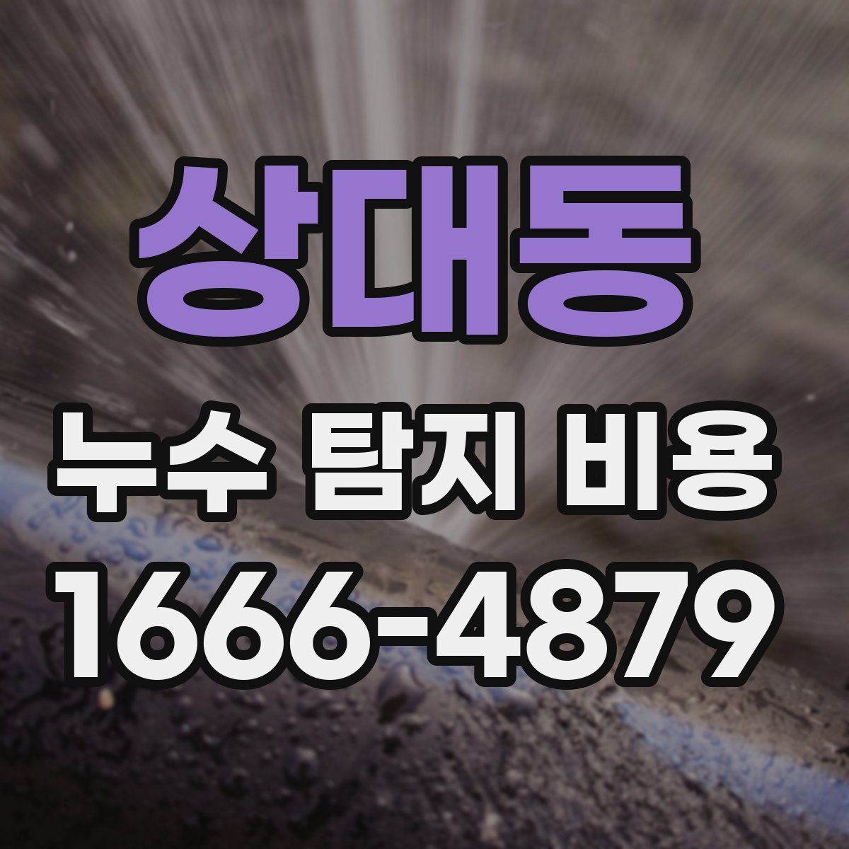 상대동 누수 탐지 비용