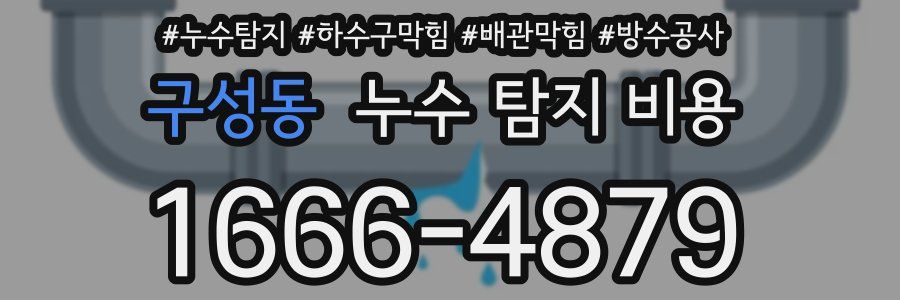 구성동 누수 탐지 비용