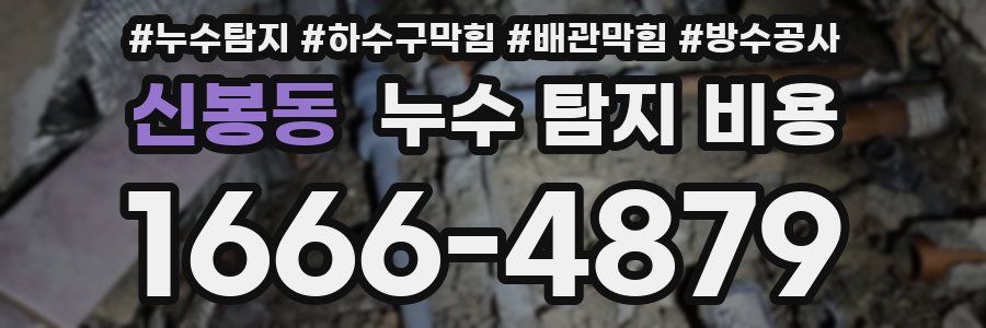 신봉동 누수 탐지 비용
