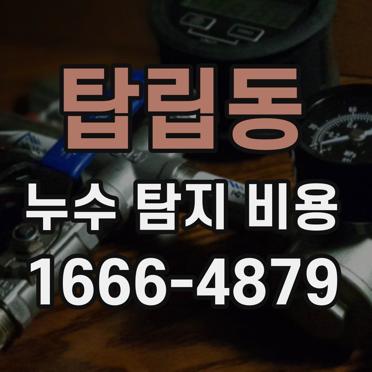 탑립동 누수 탐지 비용
