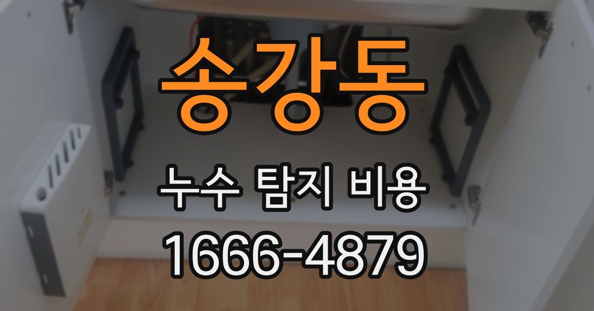 송강동 누수 탐지 비용
