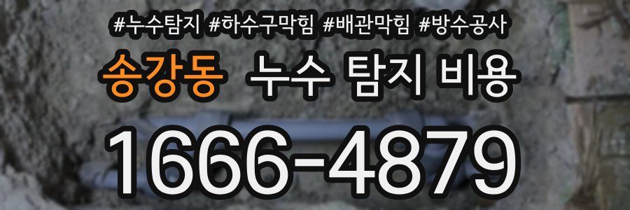 송강동 누수 탐지 비용