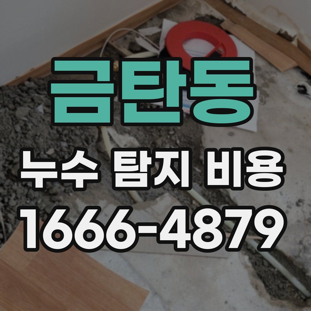 금탄동 누수 탐지 비용