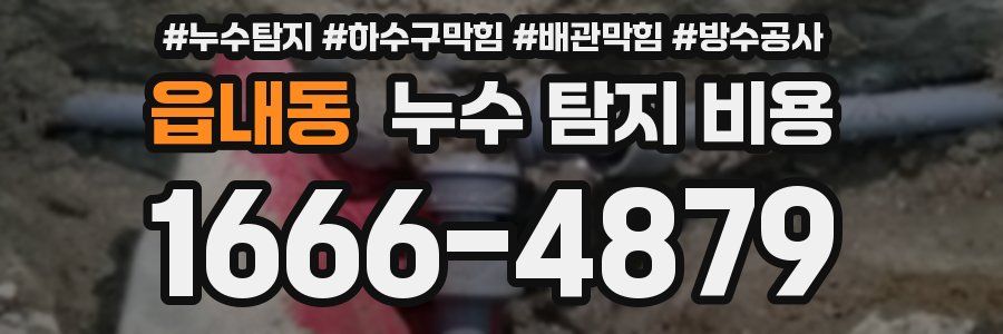 읍내동 누수 탐지 비용