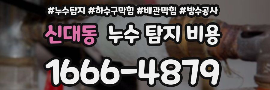 신대동 누수 탐지 비용
