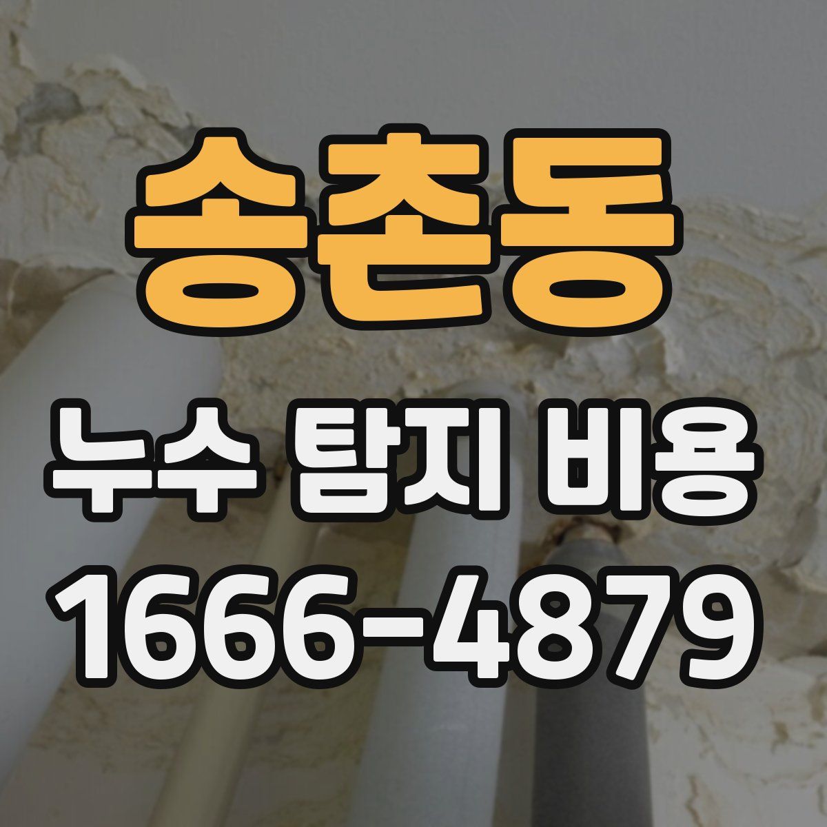 송촌동 누수 탐지 비용