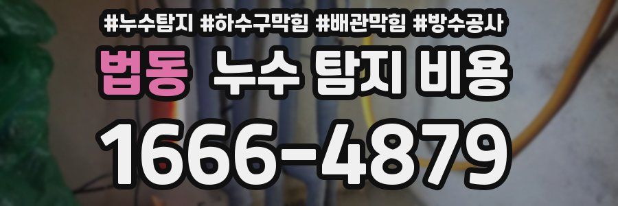 법동 누수 탐지 비용