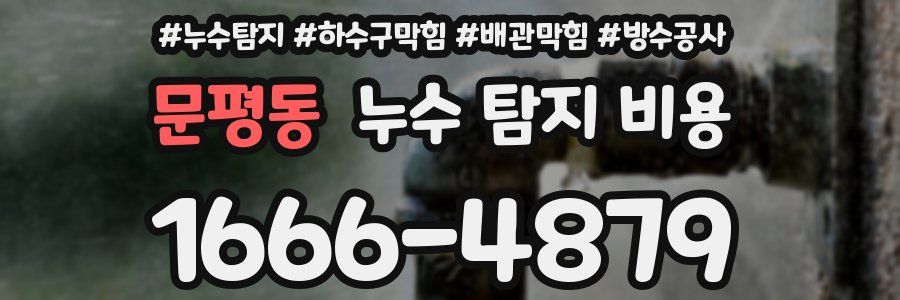 문평동 누수 탐지 비용