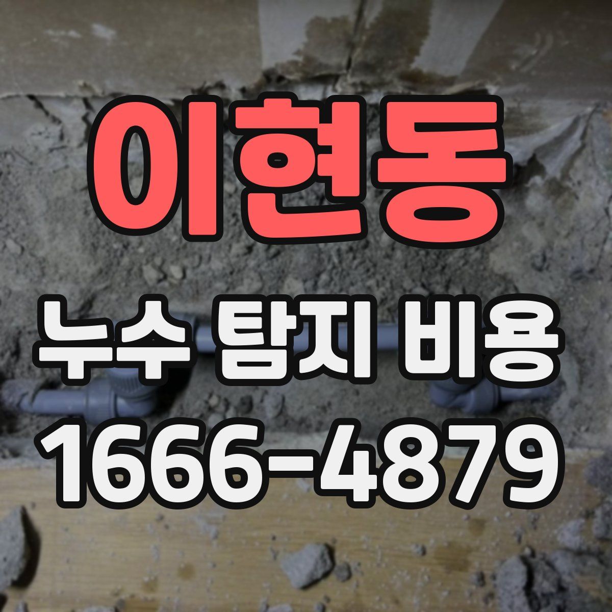 이현동 누수 탐지 비용
