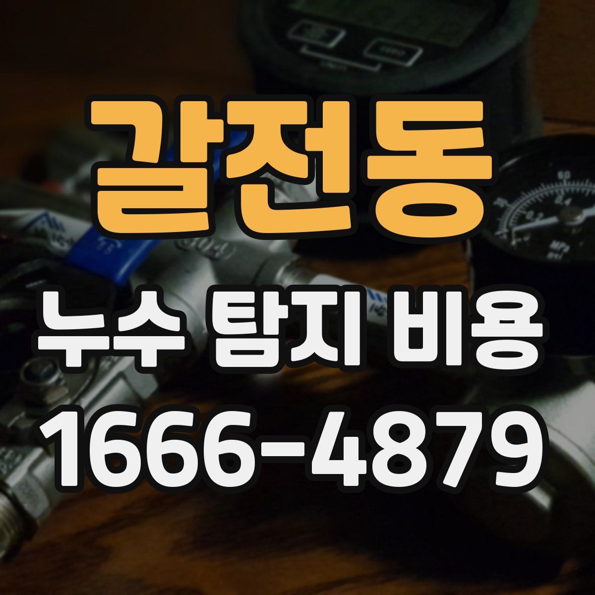 갈전동 누수 탐지 비용