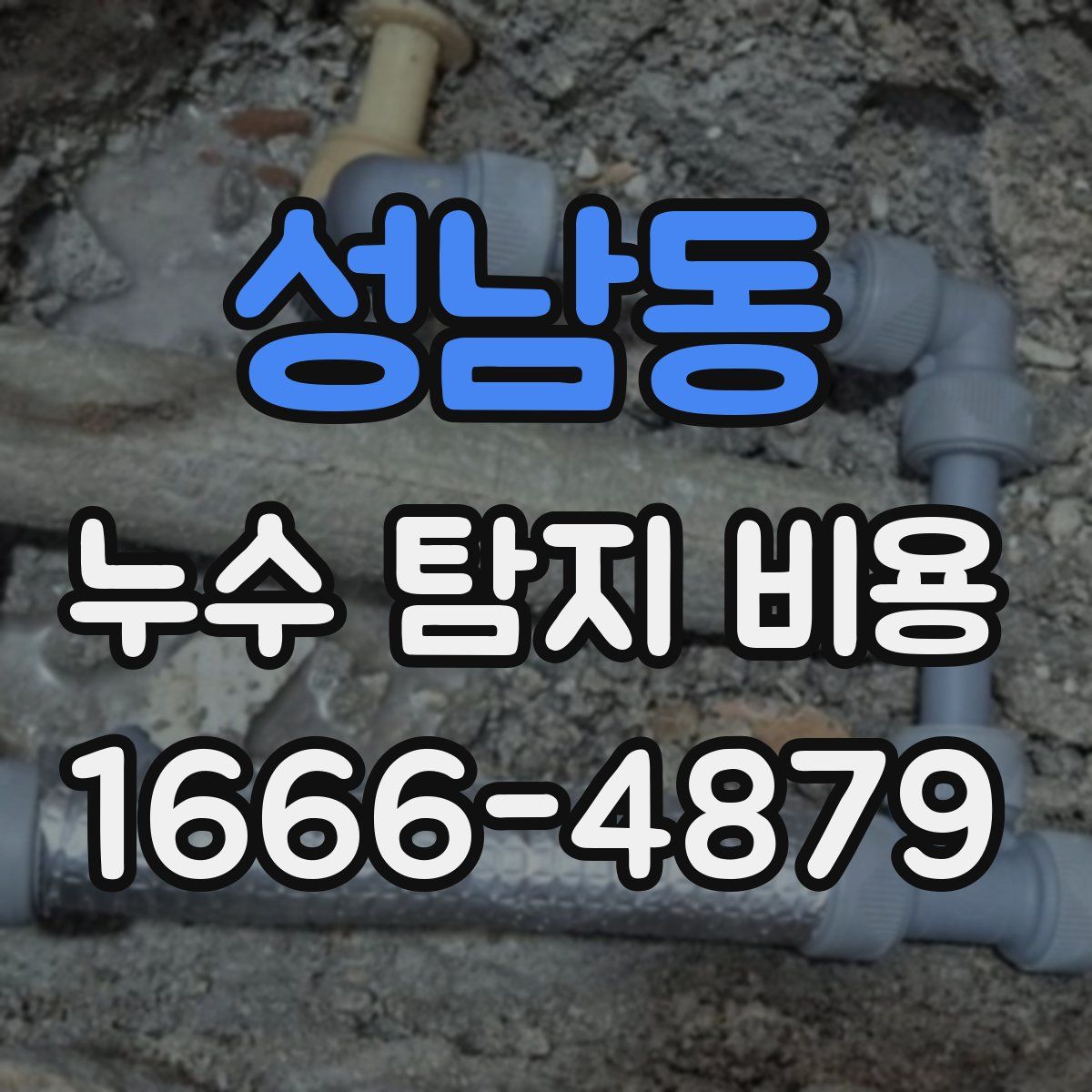 성남동 누수 탐지 비용