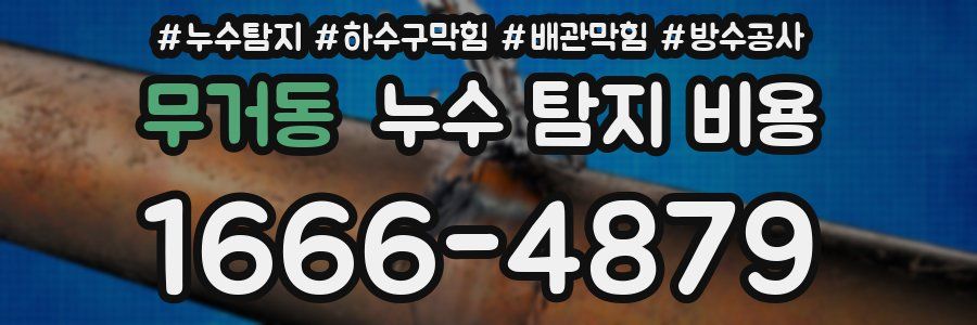 무거동 누수 탐지 비용