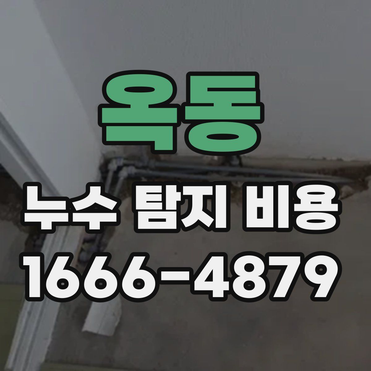 옥동 누수 탐지 비용