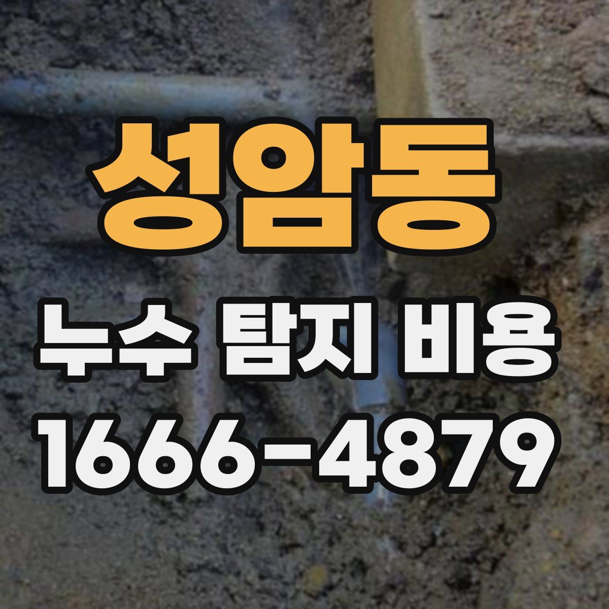 성암동 누수 탐지 비용