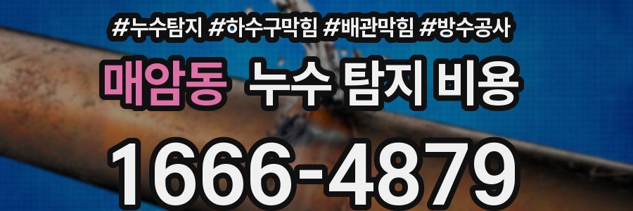 매암동 누수 탐지 비용