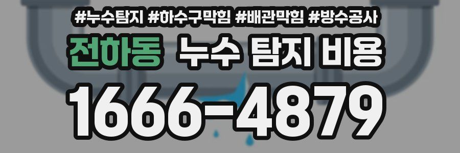 전하동 누수 탐지 비용