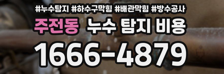 주전동 누수 탐지 비용