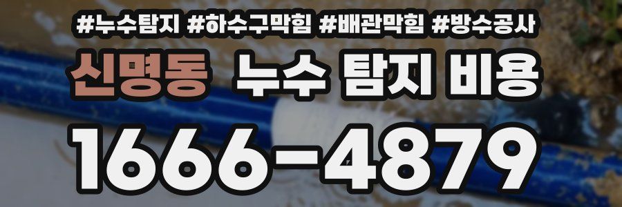 신명동 누수 탐지 비용