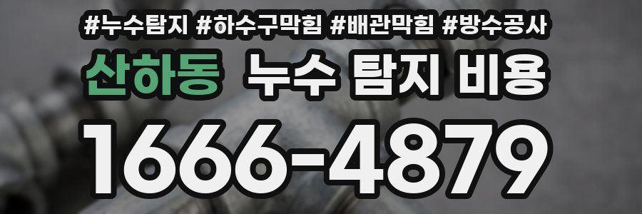 산하동 누수 탐지 비용